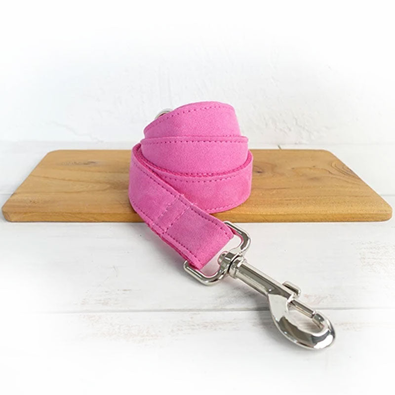 The Pink Personalised Dog Collar Set Laser Engraved