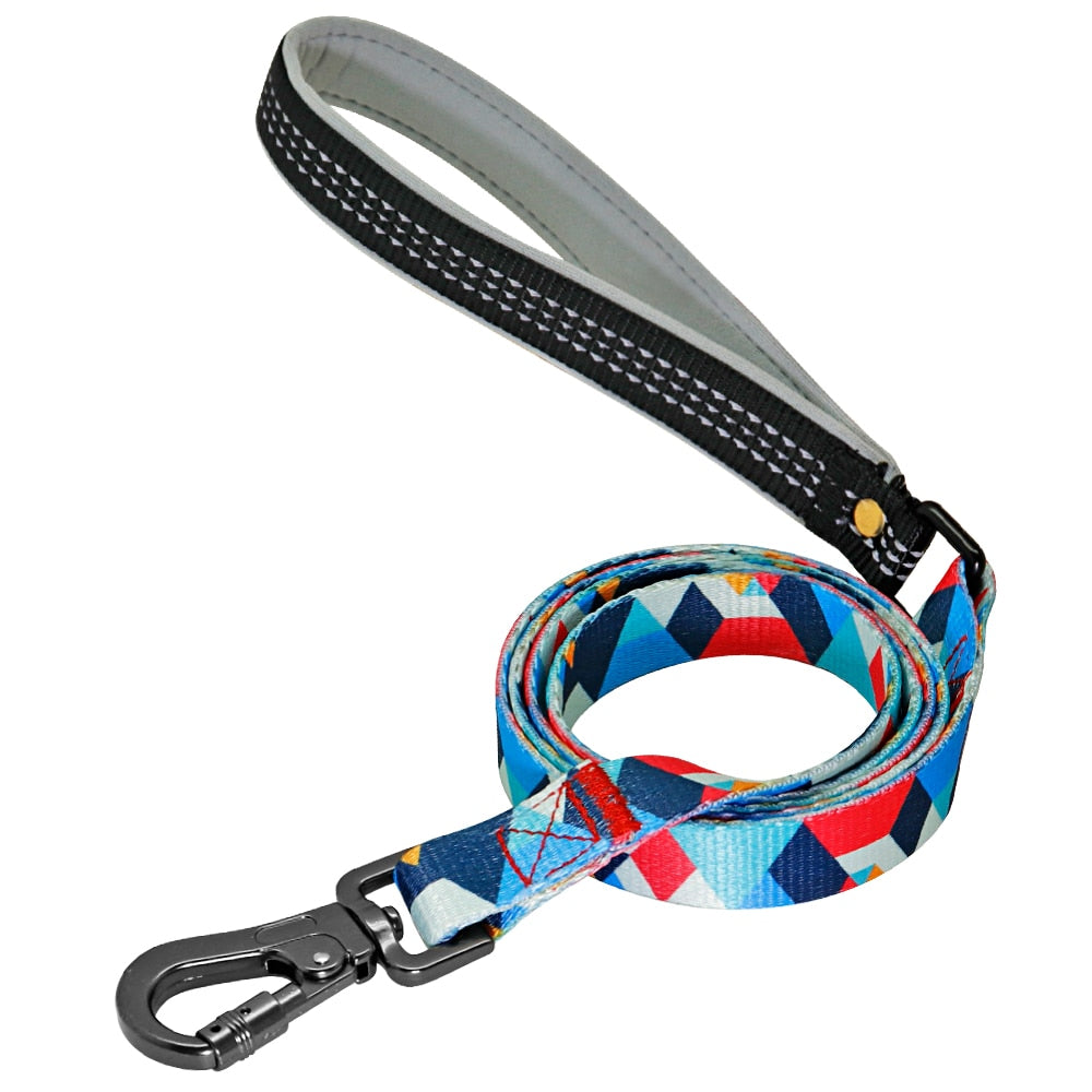Iris Nylon Dog Leash 140cm Blue Dog Nation