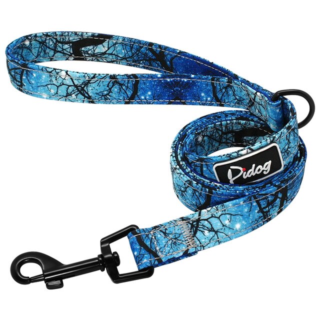 Designer Nylon Dog Leash 120cm Blue Dog Nation