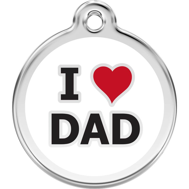 Dog ID Tags I Love Dad