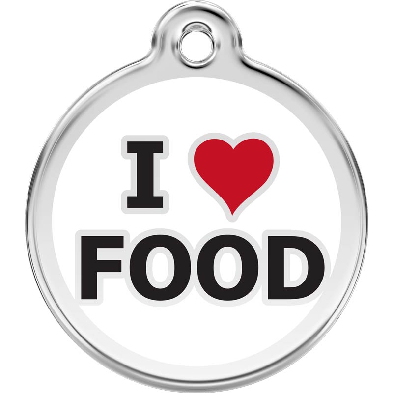 Dog ID Tags I Love Food