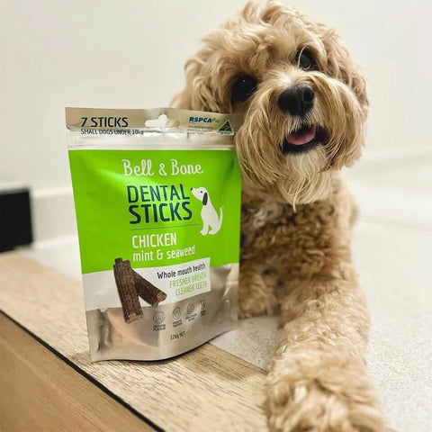 Bell & Bone Dog Dental Sticks Chicken Mint & Seaweed