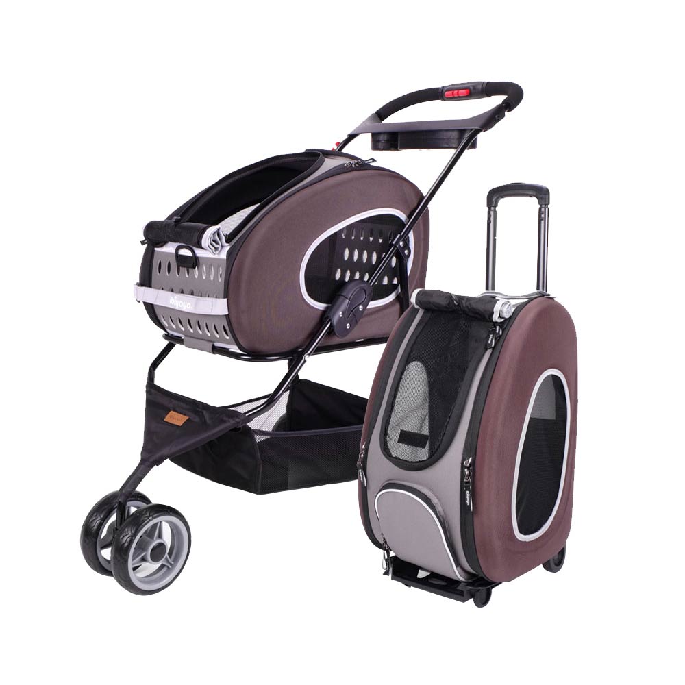 Ibiyaya 5-in-1 Combo EVA Pet Carrier Pram Stroller