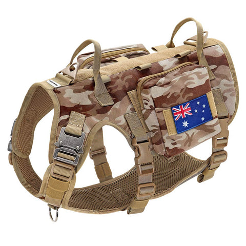 Tactical Dog Harness - 5 Piece Set