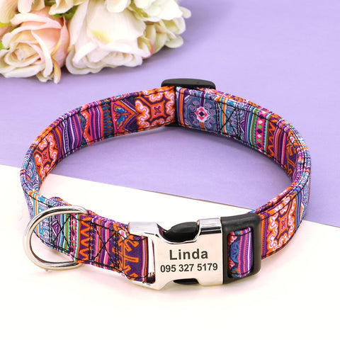 Lynx Personalised Dog Collar Laser Engraved Dog Nation