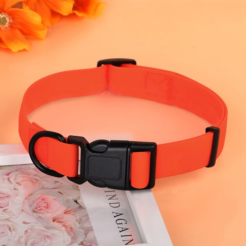 PVC Dog Collar Waterproof Vivid Colours Hard Wearing Dog Nation