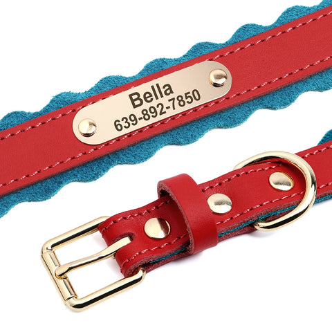 Triton Personalised Dog Collar Genuine Leather