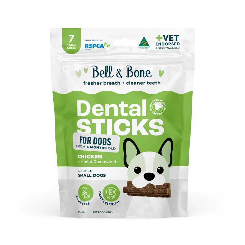 Bell & Bone Dog Dental Sticks Chicken Mint & Seaweed