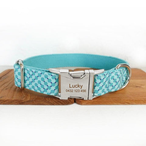 The Water Ripple Personalised Dog Collar