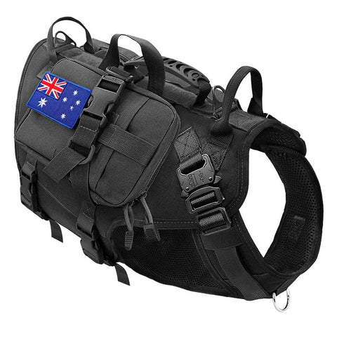 Tactical Dog Harness K9 For Medium Large Dogs black Dog Nation