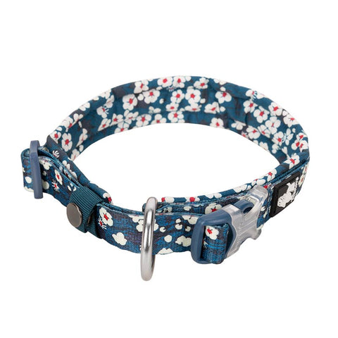 Stylish Floral Dog Collar Soft Padded