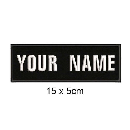 Custom Dog Name Patches Embroidered Assorted Sizes Velcro Back