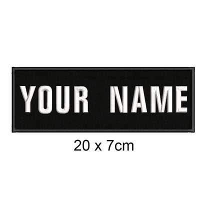 Custom Dog Name Patches Embroidered Assorted Sizes Velcro Back