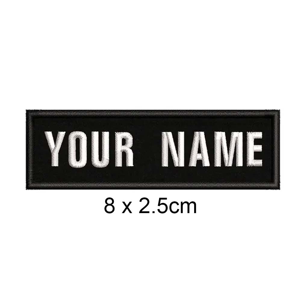 Custom Dog Name Patches Embroidered Assorted Sizes Velcro Back