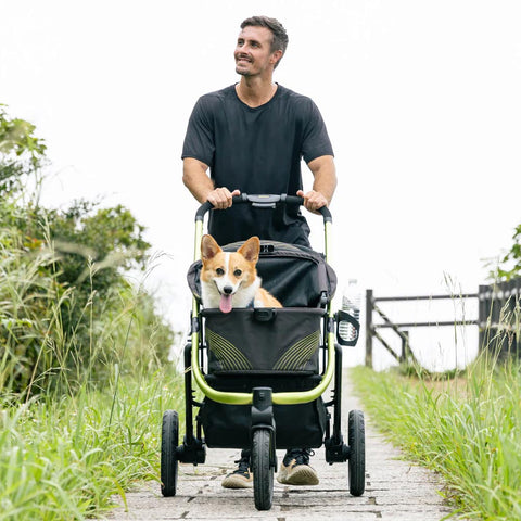 Ibiyaya The Beast Pet Jogging Stroller 3-Wheel All-Terrain Pram
