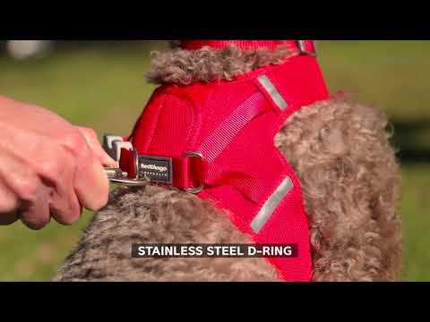 Mesh Dog Harness Step-In Red Dingo