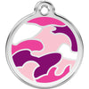 Dog ID Tags Camouflage Pink Dog Nation