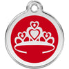 Dog ID Tags Crown Red Dog Nation