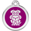 Dog ID Tags Dog Purple Dog Nation
