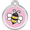 Dog ID Tags Bumble Bee Pink Dog Nation