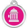 Dog ID Tags Fire Hydrant Hot Pink Dog Nation
