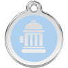 Dog ID Tags Fire Hydrant Light Blue Dog Nation