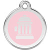 Dog ID Tags Fire Hydrant Light Pink Dog Nation