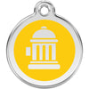 Dog ID Tags Fire Hydrant Yellow Dog Nation