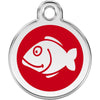 Dog ID Tags Fish Red Dog Nation