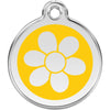 Dog ID Tags Flower Yellow Dog Nation