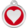 Dog ID Tags Heart Red Dog Nation