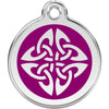 Dog ID Tags Tribal Arrows Purple Dog Nation