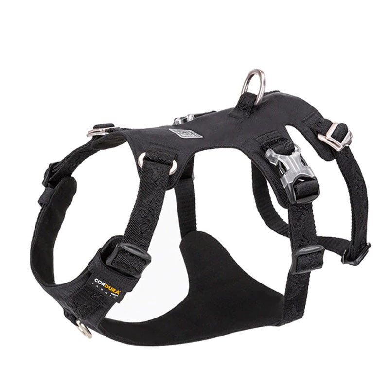 Escape Proof Dog Harness Double-H Waterproof Black Dog Nation