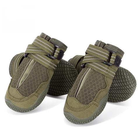 Dog Shoes - Explorer Anti-Slip Outdoor Set of 4 Army Green Dog Nation