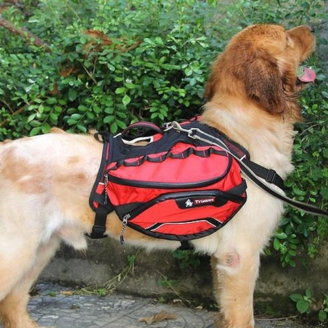 Dog Backpack Harness Deluxe 2 in 1 Dog Nation