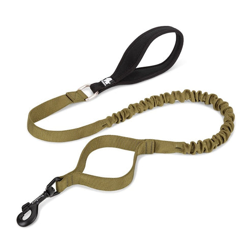 Bungee Dog Leash With Soft Padded Handle Army Green Dog Nation