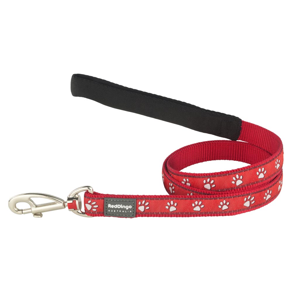 Dog Lead Desert Paws Red M XS L S Dog Nation