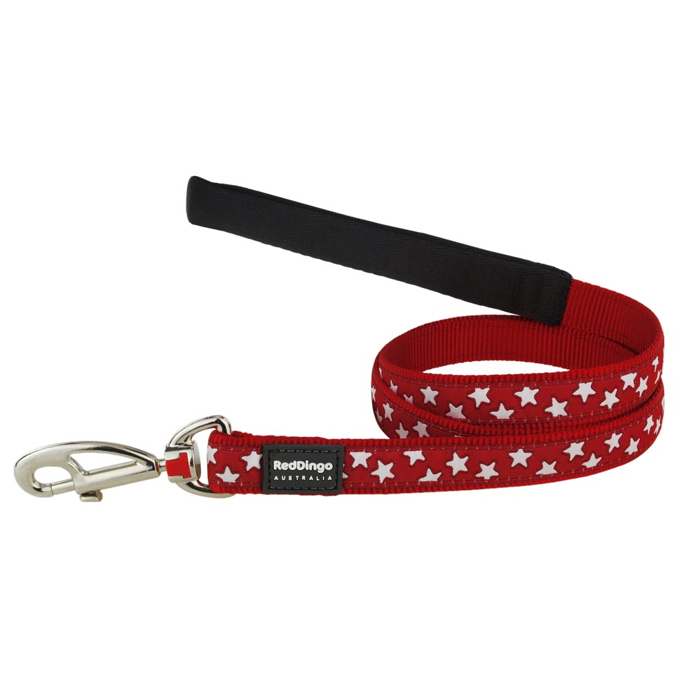 Dog Lead Star Red S M L XS Dog Nation