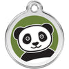 Dog ID Tags Panda Green Dog Nation