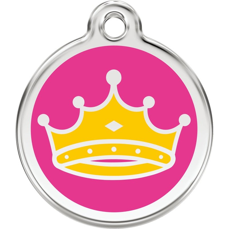 Dog ID Tags Queen Hot Pink Dog Nation