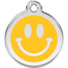 Dog ID Tags Smiley Face Yellow Dog Nation