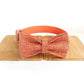 The Orange Suit Personalised Dog Collar Set Laser Engraved Collar + Bow Tie Dog Nation
