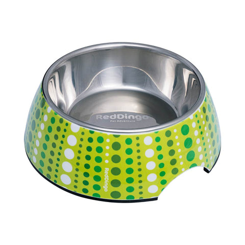 Dog Food Bowl 2 in 1 Lime Green Dog Nation