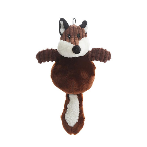 Dog Plush Squeaky Toys - Squirrel & Fox Fox Dog Nation