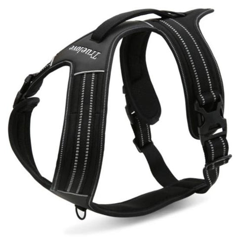 Sport No Pull Dog Harness Outdoor Adventure with Handle black Dog Nation