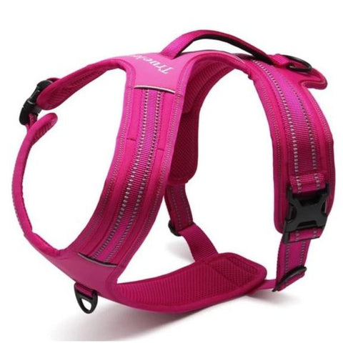 Sport No Pull Dog Harness Outdoor Adventure with Handle fuchsia Dog Nation