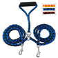 Strong Double Dog Leash with Soft Padded Handle Dog Nation